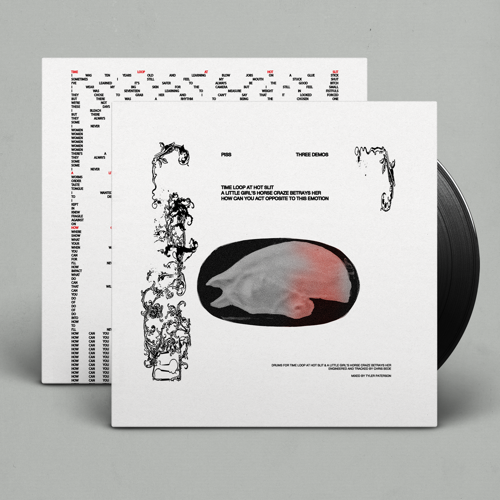 piss three demos 7 inch front and back cover